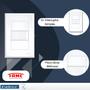 Imagem de Kit Com 2 Interruptores Simples 16A C/ Placa Evidence - FAME