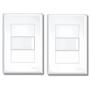 Imagem de Kit Com 2 Interruptores Simples 16A C/ Placa Evidence - FAME