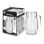 Imagem de Kit com 2 jarras de vidro safira 1.6 litros com tampa para bares, restaurantes