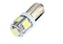 Imagem de Kit Com 2 Lâmpadas Base 69 Ba9S 5Led Smd 5050 Xenon Farol