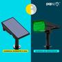 Imagem de Kit com 2 - Luminária Spot Solar Espeto de Jardim Potente 12h Refletor Luz Verde LED 1 Ano Garantia PopSpot