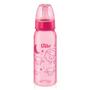 Imagem de Kit com 2 Mamadeiras Divertidas 240ml Bico 6m+ Rosa - Lillo