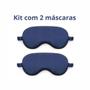 Imagem de Kit com 2 Máscaras de dormir com enchimento de camada dupla e tira elástica para uma noite de sono perfeita