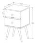 Imagem de Kit com 2 Mesa de Cabaceira Candy Retro 2 Gavetas Branco - Click