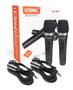 Imagem de Kit com 2 Microfones Com fio Profissionais Lelong LE-904 - Preto