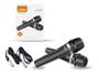 Imagem de Kit com 2 Microfones Com fio Profissionais Lelong LE-904 - Preto