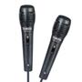 Kit com 2 Microfones para Karaokê e Caixa de Som com fio de 2.5 metros - Tomate Imagem de Kit com 2 Microfones para Karaokê e Caixa de Som com fio de 2.5 metros