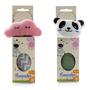 Imagem de Kit com 2 Naninhas de Bebê em Animais e Modelos Diferentes - Nuvem Rosa e Panda Menino - Barros Baby