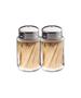 Imagem de Kit Com 2 Paliteiro  Vidro Com Tampa Em Inox 9x5cm Euro Home