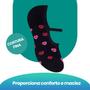 Imagem de Kit Com 2 Pares De Meias Femininas Selene Pilates Antiderrapante Com Viés