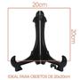 Imagem de Kit Com 2 Peças Suporte Para Pratos E Azulejos Preto 20Cm
