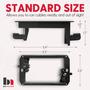 Imagem de Kit com 2 Placas de Parede para Gerenciamento de Cabos BestMounts