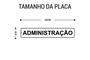 Imagem de Kit com 2 Placas de Sinalização Auto Adesivas para Portas de Administração - Poliestireno