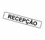 Imagem de Kit com 2 Placas de Sinalização Autoadesivas para Departamento de Recepção - Poliestireno