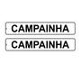 Imagem de Kit com 2 Placas de Sinalização Aviso: Toque a Campainha 5x25 cm, Poliestireno (PS)