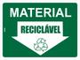 Imagem de Kit com 2 Placas de Sinalização - Coleta Seletiva: Aviso de Material Reciclável