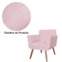Imagem de Kit Com 2 Poltronas Cadeiras Isabella Estofadas Corano Rosa Bebe - INCASA DECOR