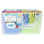 Imagem de Kit com 2 Porta Objetos Full Color Azul e Verde Limão - Dello