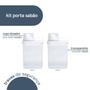 Imagem de Kit Com 2 Porta Sabão Em Pó 1,8L Com Copo Dosador E Travas -