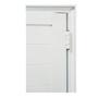 Imagem de Kit com 2 Portas Lambril de Alumínio 210x80cm com Maçaneta Linha 25 Lado Esquerdo Esquadrias Bergamo