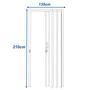 Imagem de Kit com 2 Portas Sanfonada de Pvc 210x135cm Bariri