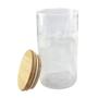 Imagem de Kit com 2 Pote para Mantimentos Tampa em Bambu 600ml