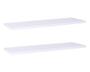 Imagem de Kit Com 2 Prateleiras 40 X 15cm Suporte Invisivel Cor Branco