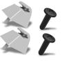 Imagem de Kit com 2 Presilhas Suportes com Parafuso do Quebra Sol Corsa Pickup 95 96 97 98 99 2000 2001 2002 2003