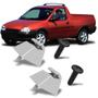 Imagem de Kit com 2 Presilhas Suportes com Parafuso do Quebra Sol Corsa Pickup 95 96 97 98 99 2000 2001 2002 2003