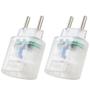 Imagem de Kit Com 2 - Protetor Contra Raios Clamper Pocket 2P - Transp