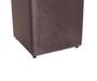Imagem de Kit com 2 Puff Quadrado Suede Marrom Decorativo 35x35cm