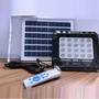 Imagem de Kit Com 2 Refletores Luz Led Solar 100w Com Controle Remoto