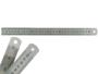 Imagem de Kit Com 2 Réguas Metal Leve De Aço Inoxidável Tamanho 30 e 60 cm Marcação Baixo Relevo Escolar Escritório Engenheiro