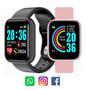 Imagem de Kit com 2 Relógio Inteligente SmartWatch iOS  Android Bluetooth Troca Pulseira Mult-Funções