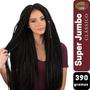 Imagem de KIT com 2 Super Jumbos Cherey Cor Amarelo Limão 390 Gramas Para Tranças Box Braids Nagô Dread 60 cm