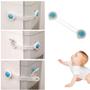 Imagem de Kit Com 2 Travas De Segurança Proteção Bebê Multiuso Flexível Transparente NS3369