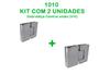 Imagem de Kit com 2 unidades de dobradiças 1010 para união vidro e vidro central