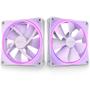 Imagem de Kit com 2 Ventoinhas NZXT F140RGB Duo, 140mm, Led RGB, Branco - RF-D14DF-W1