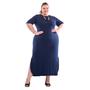 Imagem de Kit Com 2 Vestidos Longos Básico Moda Plus Size