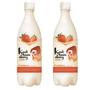 Imagem de Kit com 2 Vinhos de Arroz Coreano Makgeolli Morango 750ml