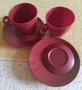 Imagem de Kit com 2 Xícaras Design 180 ml Marsala Tupperware