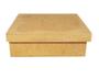 Imagem de Kit Com 20 Caixa Quadrada Tampa Sapato 12x12x5 Mdf Madeira