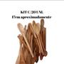 Imagem de Kit com 20 colheres de pau de 17 cm/ colher de madeira