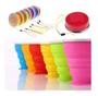 Imagem de Kit Com 20 Copos Dobrável Retrátil De Silicone 200ml