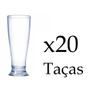 Kit com 20 copos taça tulipa de chopp 250ml acrilico cristal/transparente - Buteco e Decor Imagem de Kit com 20 copos taça tulipa de chopp 250ml acrilico cristal/transparente