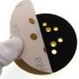 Imagem de Kit Com 20 Disco De Lixa Grão 180 6 Furos 150mm Com tiras autocolantes
