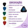 Imagem de  Kit com 20 Palhetas São Gonçalo 0,80MM com Porta Palheta SG com Adesivo
