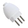 Imagem de Kit com 20 Plug Macho 10A 2P+T Bivolt Branco DN1594 Legrand
