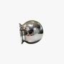 Imagem de Kit Com 20 Puxadores Bola Cromado Pequeno Com Parafuso
