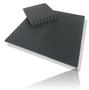 Imagem de Kit com 20 Tatames Tapetes EVA Com Borda 50cm X 50cm X 1cm Preto